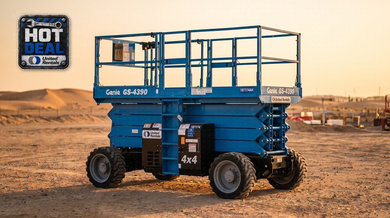 2017 Genie GS-4390 RT SCISSOR LIFT 36-49' IC 4WD
