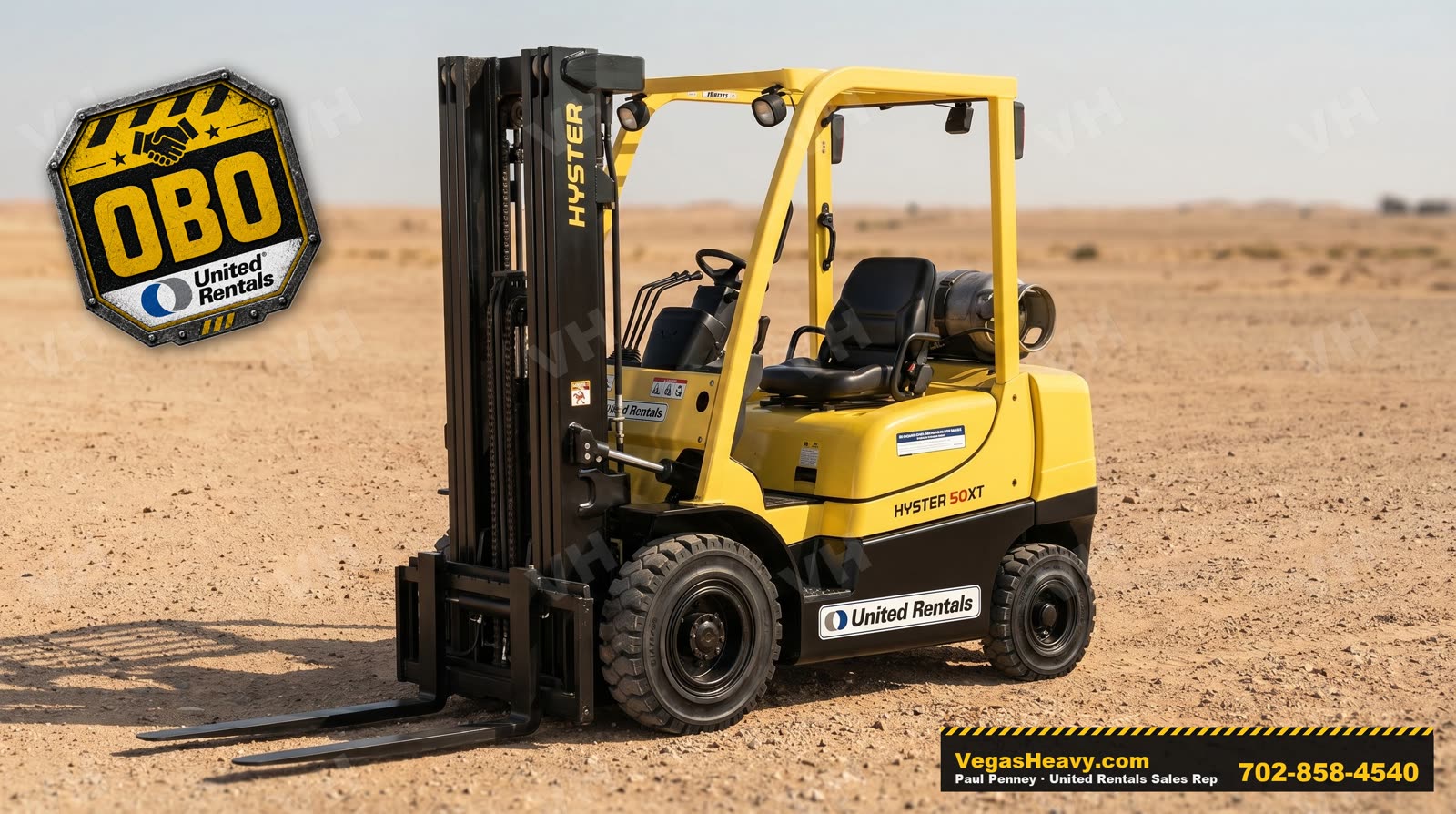 2017 Hyster H50XT FORKLIFT WHSE 5000# LP ONLY