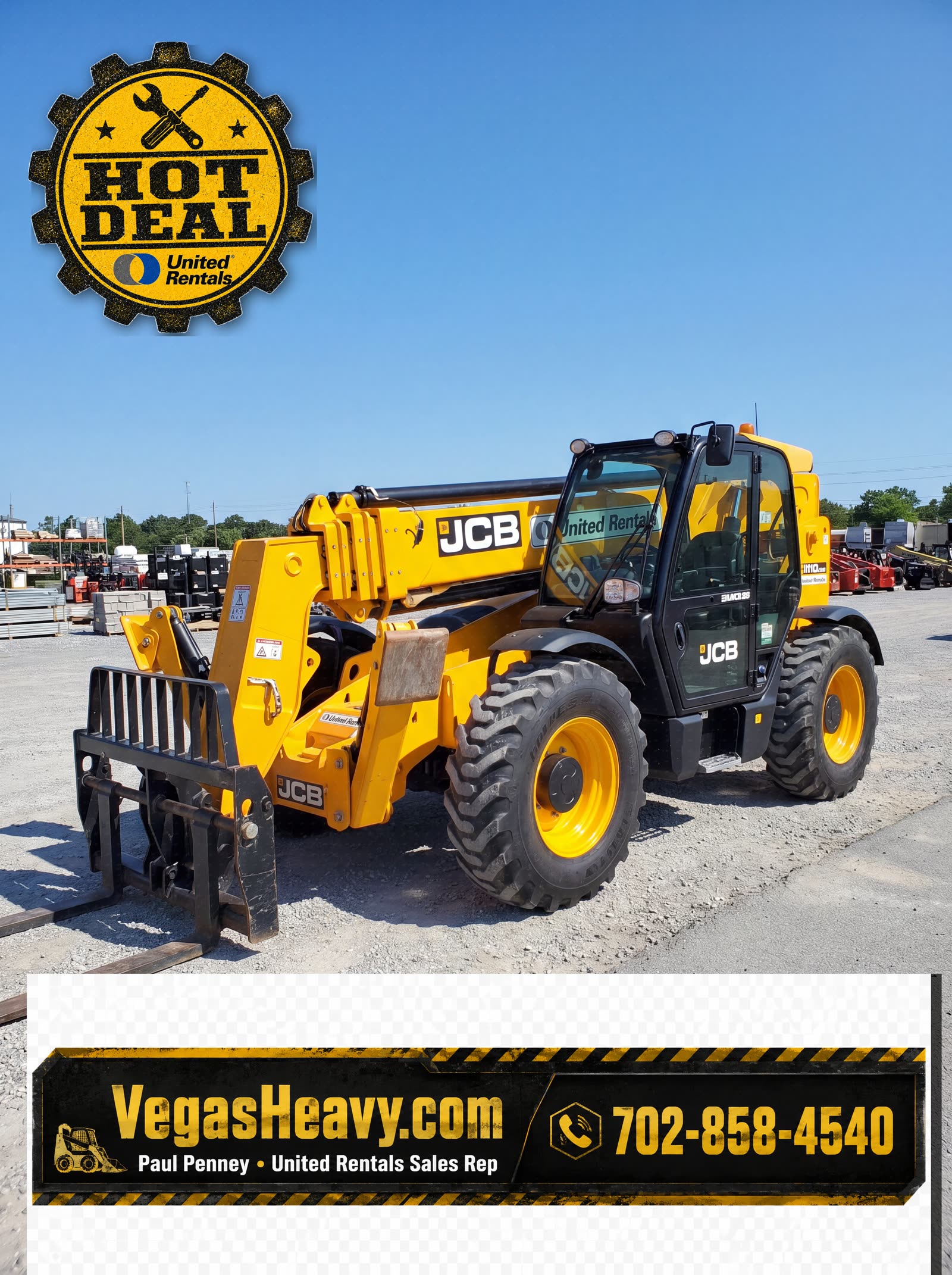 2017 JCB 510-56 FORKLIFT VARIABLE REACH 10000# 50'-62'