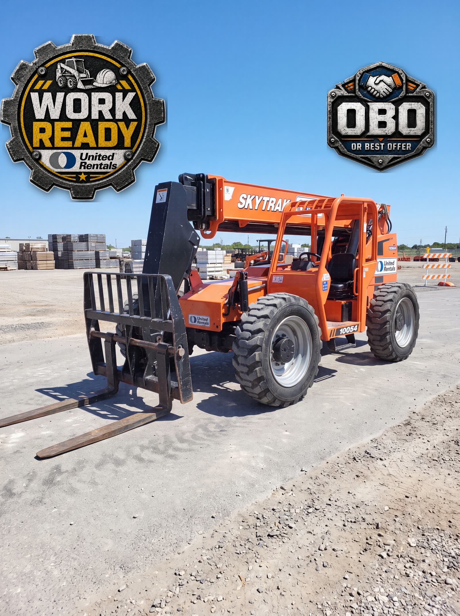 2017 SkyTrak 10054 FORKLIFT VARIABLE REACH 10000# 50'-62'