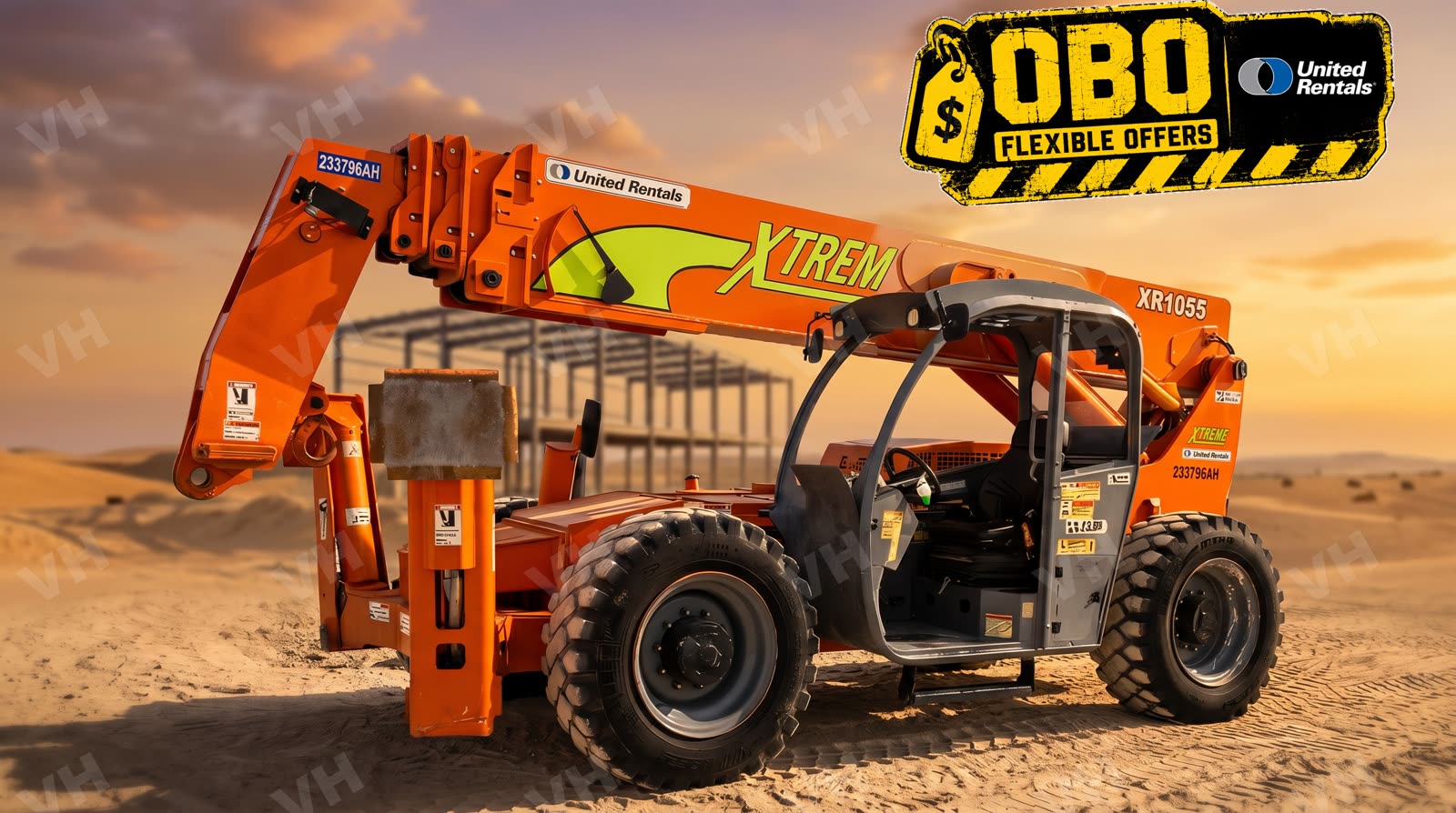 2019 Xtreme XR1055 FORKLIFT VARIABLE REACH 10000# 50'-62'