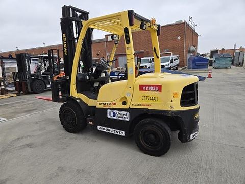 2014 HYSTER H80FT Forklift Whse 8000# Pneumatic