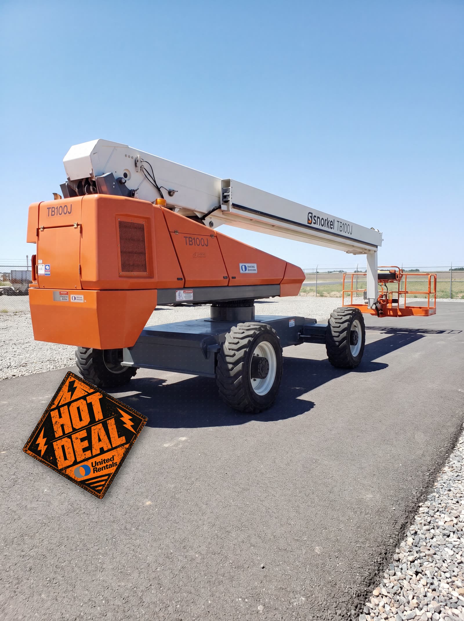 2016 SNORKEL TB100J BOOM 110' TELESCOPIC 2WD