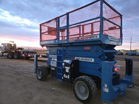 2017 GENIE GS-5390 RT Scissor Lift 50-59' Ic 4Wd