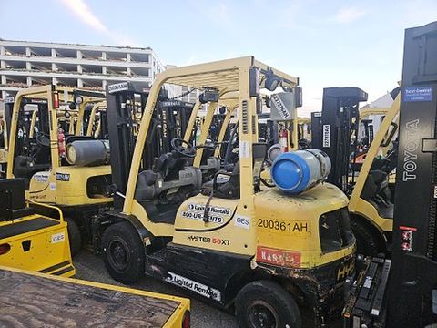 2017 HYSTER H50XT Forklift Whse 5000# With Scale
