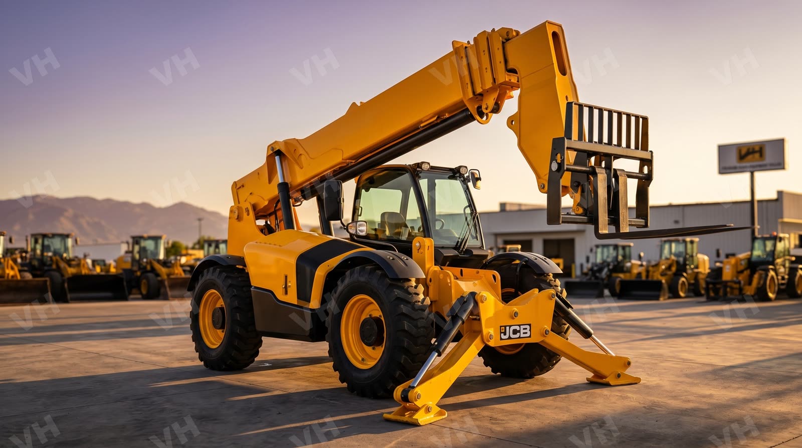 2017 JCB 510-56 FORKLIFT VARIABLE REACH 10000# 50'-62'