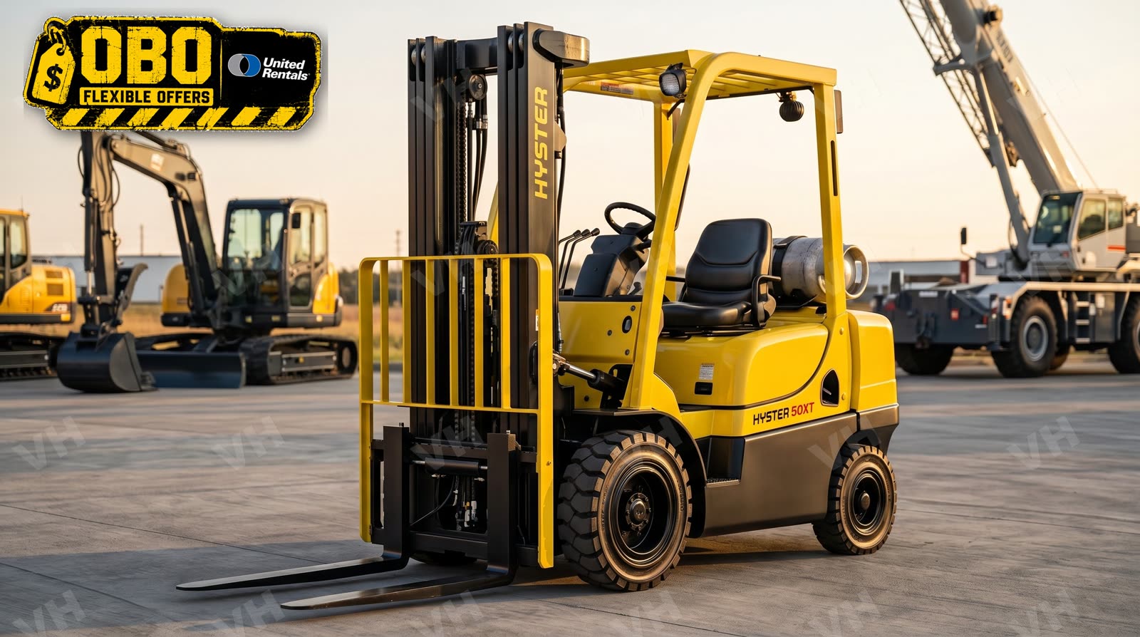 2018 Hyster H50XT FORKLIFT WHSE 5000# LP ONLY