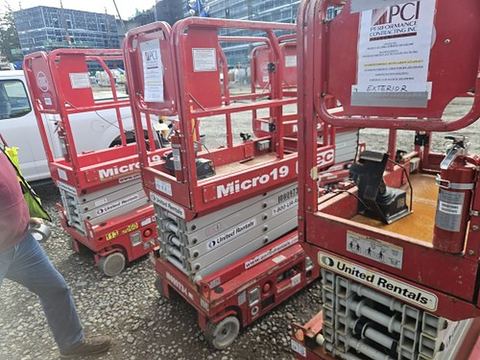 2018 MEC MICRO 19 Scissor Lift 18-19' Electric 60" Length