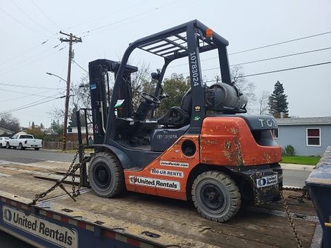 2018 TOYOTA 8FGU25 Forklift Whse 5000# Low Profile Gas/Lp
