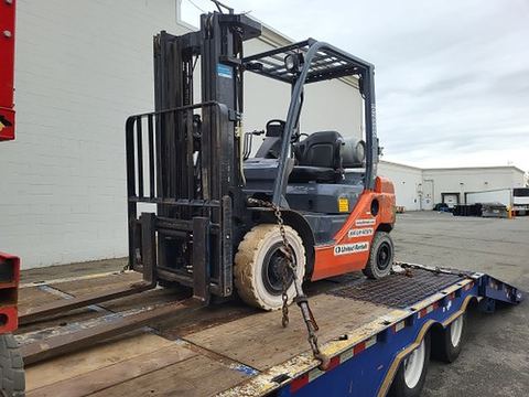 2018 TOYOTA 8FGU25 Forklift Whse 5000# Low Profile Gas/Lp