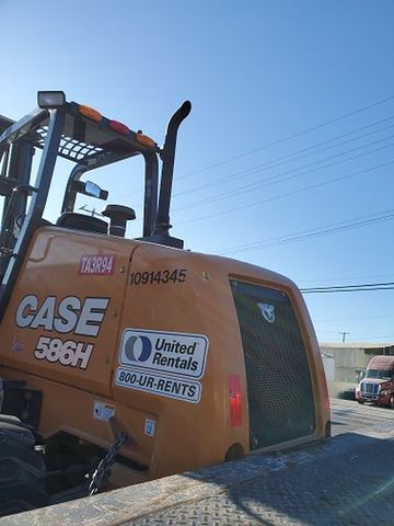 2019 CASE 586H Forklift Rough Terrain 6000# 21-29'