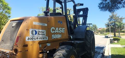 2019 CASE 588H Forklift Rough Terrain 8000# 15-22' 4Wd