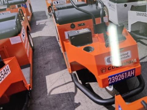 2019 COLUMBIA EX21-T-24 Industrial Electric Cart 3 Wheeled
