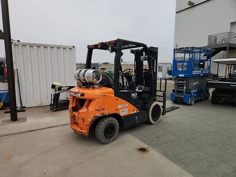 2019 DOOSAN G30P-7DF Forklift Whse 6000# Gas/Lp