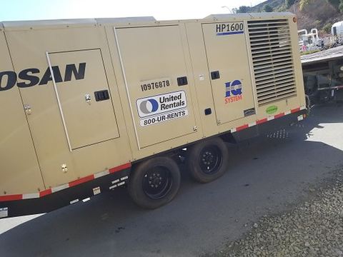 2019 DOOSAN HP1600WCU-T4FIQ Compressor 1600-1800 Cfm Iq