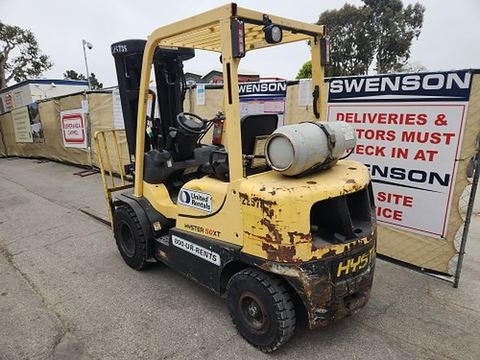 2019 HYSTER H50XT Forklift Whse 5000# Lp Only Quadmast
