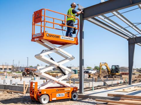 2019 SNORKEL S3010E Scissor Lift 10-13' Electric