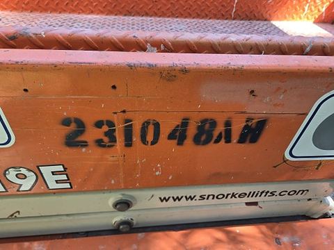 2019 SNORKEL S3219E Scissor Lift 19' Electric