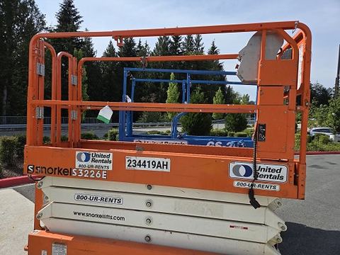 2019 SNORKEL S3226E Scissor Lift 24-26' Electric 30-36" Wide