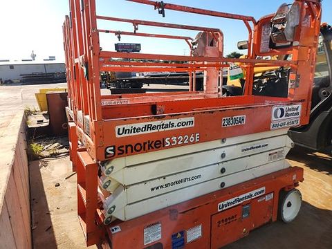 2019 SNORKEL S3226E Scissor Lift 24-26' Electric 30-36" Wide
