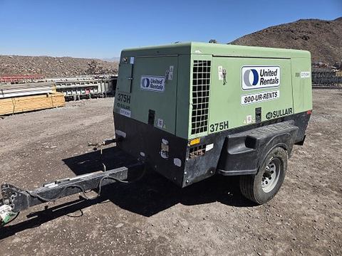 2019 SULLAIR 375H DPQ-JD3 Compressor 350-395 Cfm Diesel