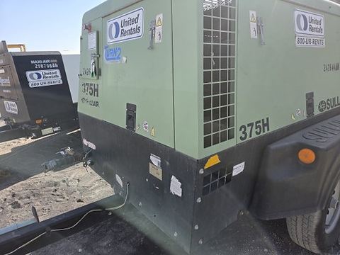 2019 SULLAIR 375H DPQ-JD3 Compressor 350-395 Cfm Diesel