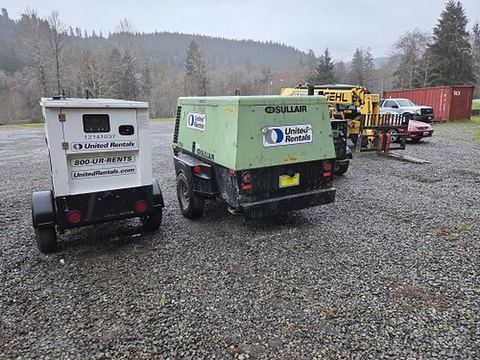 2019 SULLAIR 375H DPQ-JD3 Compressor 350-395 Cfm Diesel