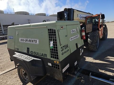 2019 SULLAIR 375H DPQ-JD3 Compressor 350-395 Cfm Diesel