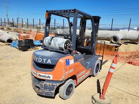 2019 TOYOTA 8FGU25 Forklift Whse 5000# Gas/Lp