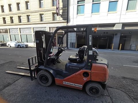 2019 TOYOTA 8FGU25 Forklift Whse 5000# Low Profile Gas/Lp