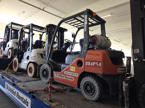 2019 TOYOTA 8FGU25 Forklift Whse 5000# Low Profile Gas/Lp