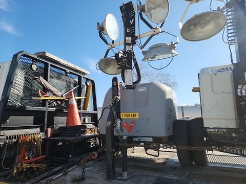 2019 WACKER LTV6L Light Tower,4-7Kw Vert Mast