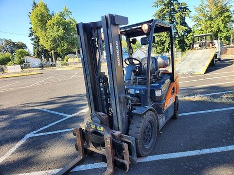 2020 DOOSAN G25N-7DF Forklift Whse 5000# Gas/Lp
