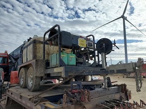 2020 MI-T-M HS-3006-0MDK-UR Pressure Washer 3000 Psi On Trailer