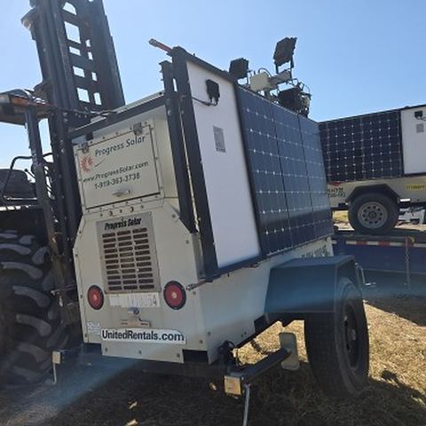 2020 PROGRESS SHYB1000VM800 Light Tower, Hybrid Solar/Ic