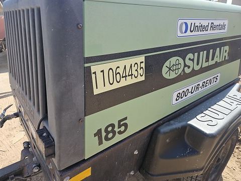 2020 SULLAIR 185DPQ-KU-T3 Compressor 175-195 Cfm