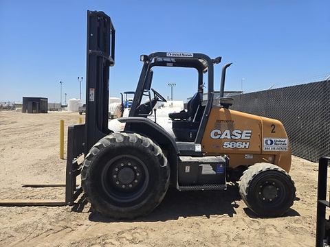 2021 CASE 586H Forklift Rough Terrain 6000# 21-29'