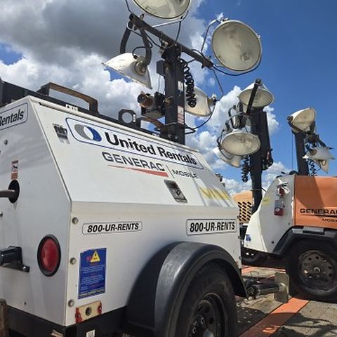 2021 GENERAC MLT4060KV Light Tower,4-7Kw Vert Mast