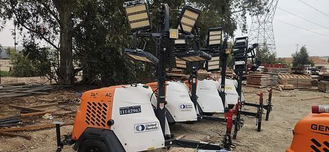 2021 GENERAC MLT6SMDS Light Tower,4-7Kw Led Vert Mast