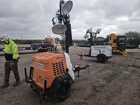 2021 GENERAC MLT6SMDS Light Tower,4-7Kw Vert Mast
