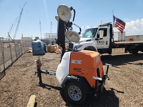 2021 GENERAC MLT6SMDS Light Tower,4-7Kw Vert Mast