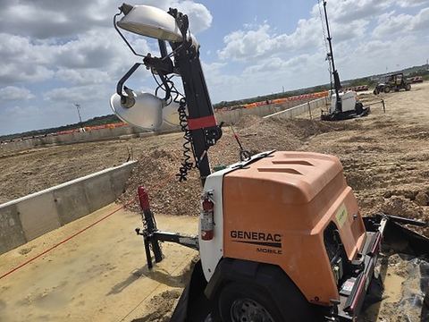 2021 GENERAC MLT6SMDS Light Tower,4-7Kw Vert Mast