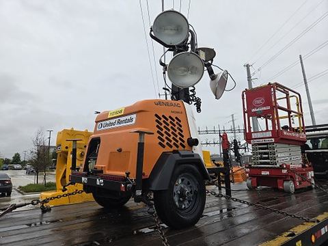 2021 GENERAC MLT6SMDS Light Tower,4-7Kw Vert Mast