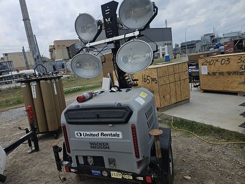2021 WACKER LTV6L Light Tower,4-7Kw Vert Mast