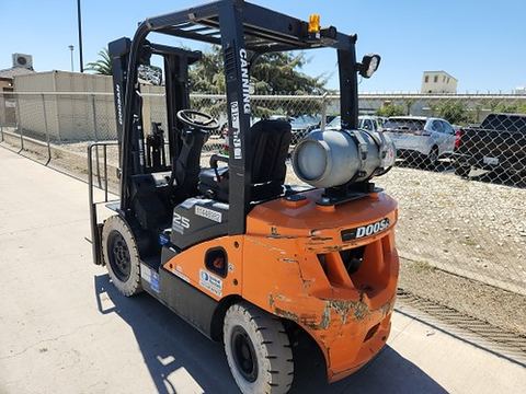 2022 DOOSAN G25P-7DF Forklift Whse 5000# Gas/Lp