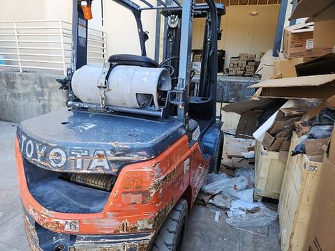 2022 TOYOTA 8FGU30 LP ONLY Forklift Whse 6000# Lp Only